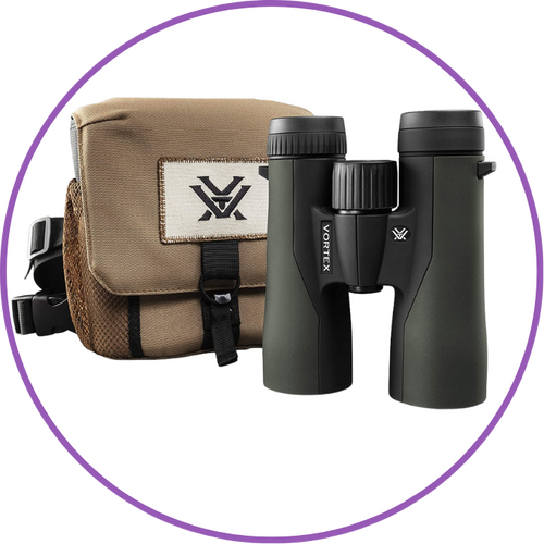 binoculars and carrying case