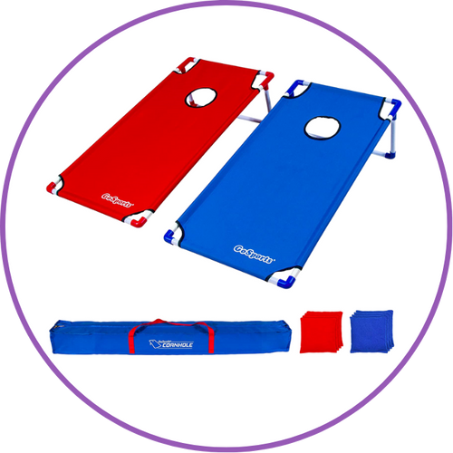 portable cornhole set